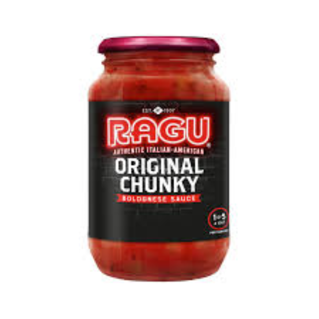 RAGU ORIGINAL CHUNKY BOLOGNESE SAUCE 500G
